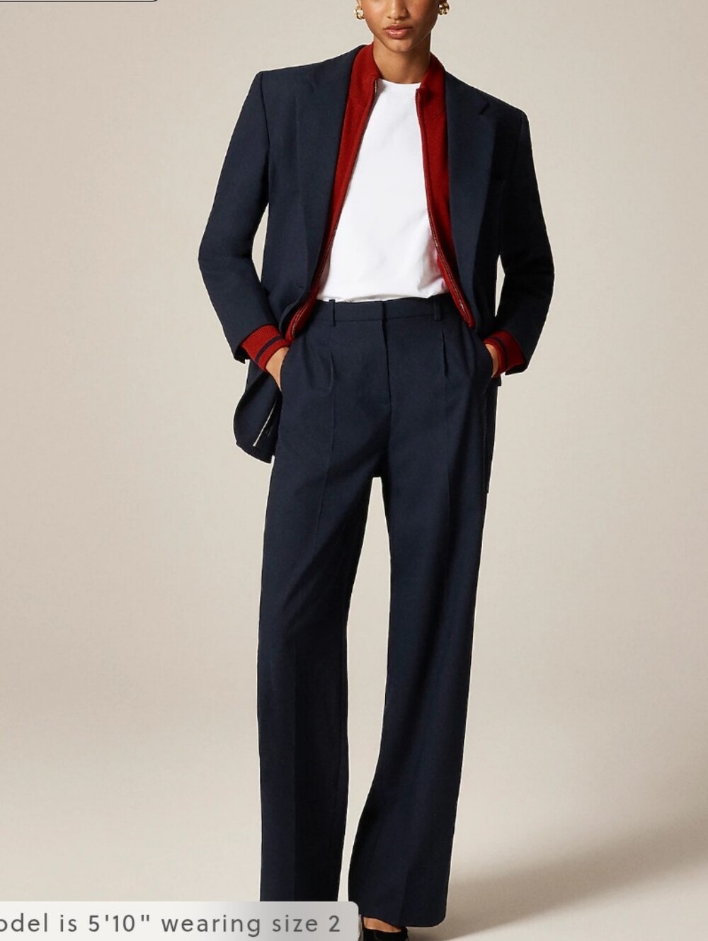J Crew Essential wide-leg pant in Italian studio wool blend CN722 Size 12 NWT